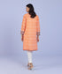 Women's Pret Khaddar Embroidered Orange A-Line Shirt